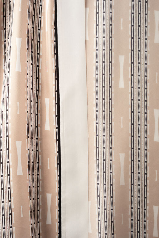 Faith Path Beige Twill Silk Short Kimono - 2