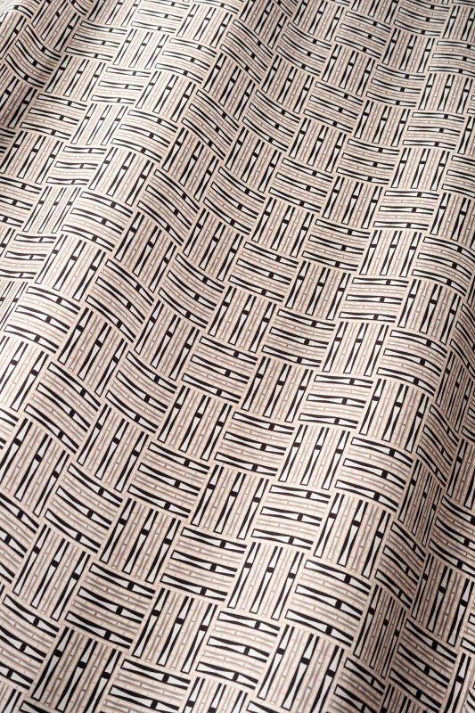 Faith Path Beige Twill Silk Sleeveless Blouse - 2