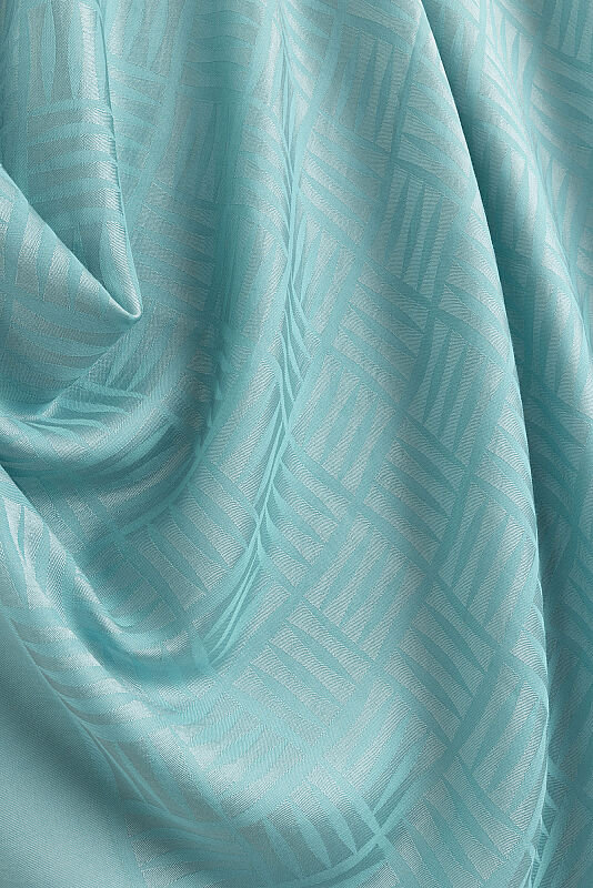 Faith Square Cyan Naia Cotton Scarf - 2