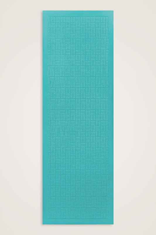 Faith Square Cyan Naia Cotton Scarf - 1