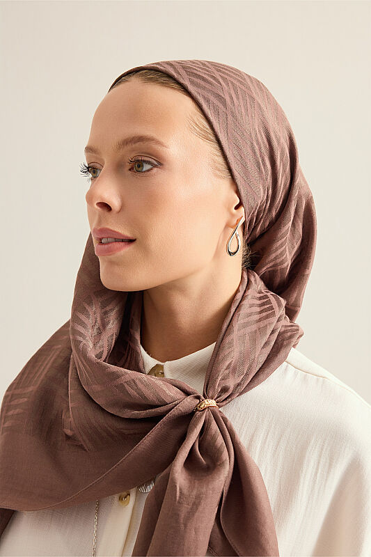 Faith Square Light Brown Naia Scarf - 5