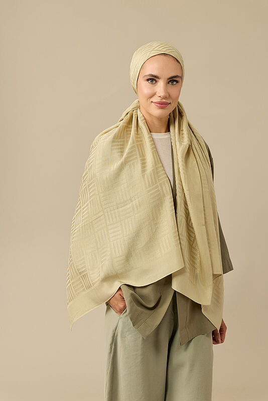 Faith Square Pebble Naia Cotton Scarf - 5