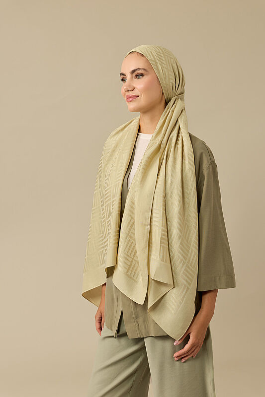 Faith Square Pebble Naia Cotton Scarf - 3