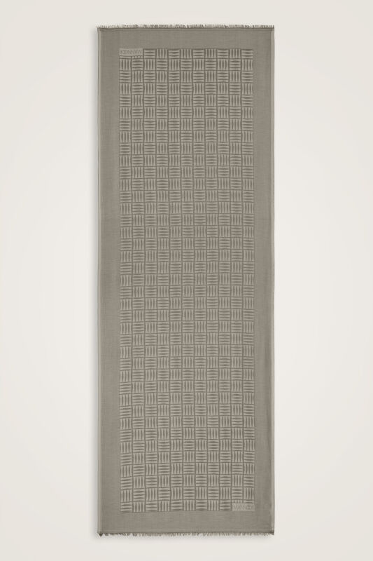 Faith Square Stone Silk Scarf - 1