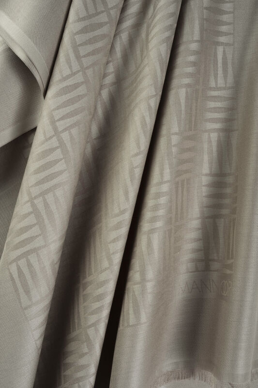 Faith Square Stone Silk Scarf - 2