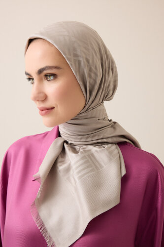 Faith Square Stone Silk Scarf - 3