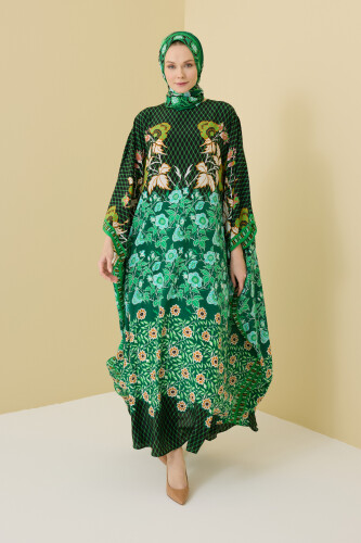 Fence Green Silk Kaftan 