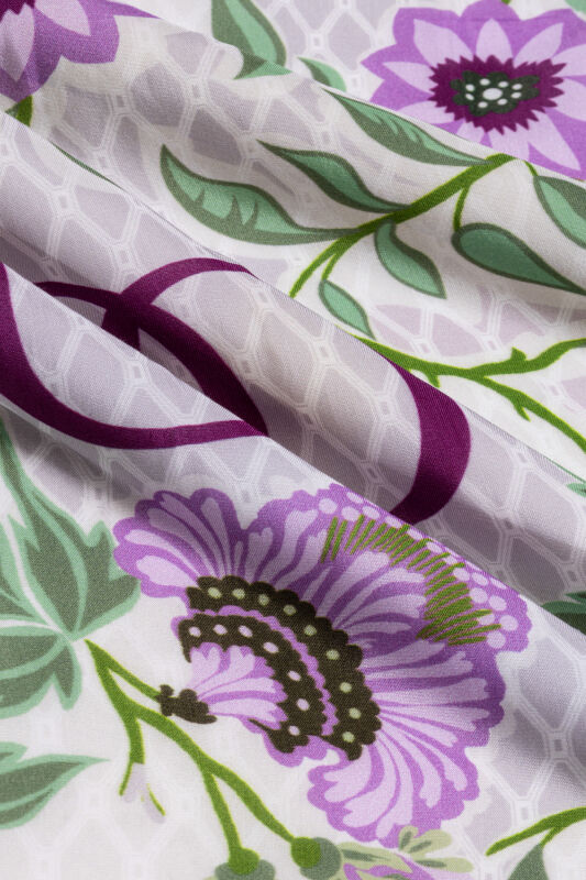 Fence Lilac Viscose Shawl - 4