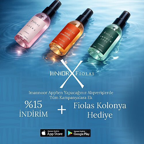 HEDİYE! İmannoor x Fiolas: App'den Alışverişlerde Fiolas Kolonya Hediye - Imannoor