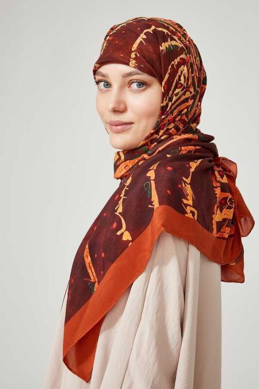 Flame of Love Silk Shawl Orange - 4