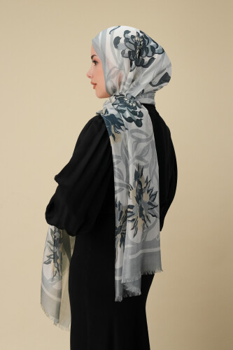 Flower Road Ice Silk Voile Shawl - 5