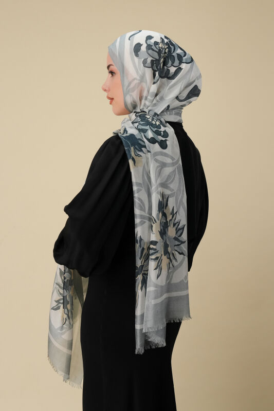 Flower Road Ice Silk Voile Shawl - 5