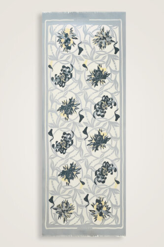 Flower Road Ice Silk Voile Shawl - Imannoor (2)