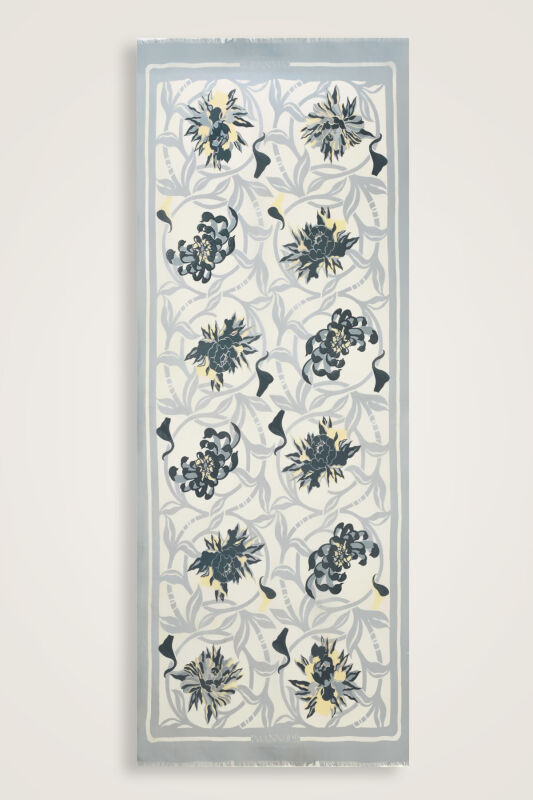 Flower Road Ice Silk Voile Shawl - 2