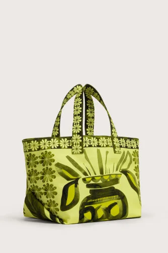 Flowerpots Yellow Summer Bag - Imannoor (2)