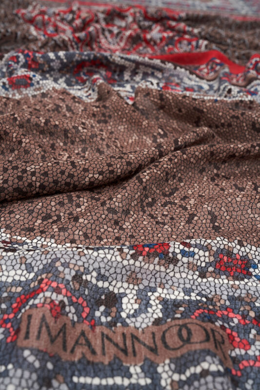 Flying Carpet Wool Shawl Brown - 2