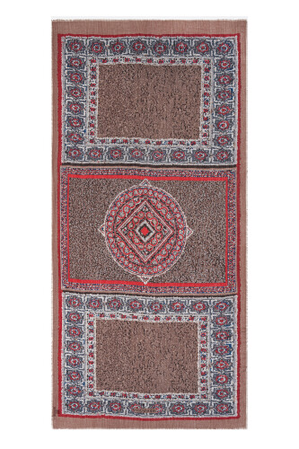 Flying Carpet Wool Shawl Brown 