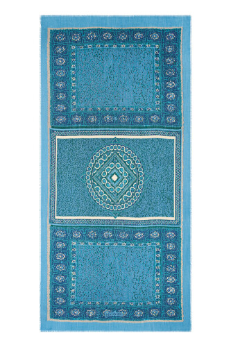 Flying Carpet Wool Shawl Turquoise 