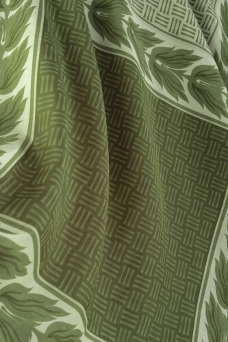 Four Seasons Green Cotton Floss Scarf - 2