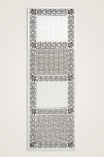 Four Seasons Grey Cotton Floss Scarf - Imannoor (1)