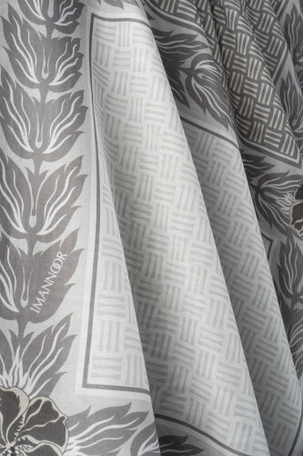 Four Seasons Grey Cotton Floss Scarf - 2