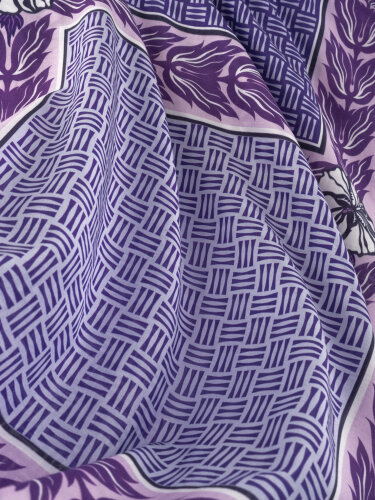 Four Seasons Lilac Cotton Floss Scarf - 2