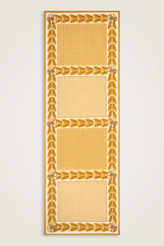 Four Seasons Mustard Cotton Floss Scarf - Imannoor