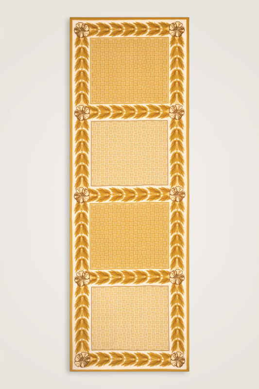 Four Seasons Mustard Cotton Floss Scarf - 1