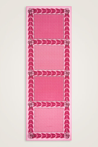 Four Seasons Pink Cotton Floss Scarf - Imannoor (1)