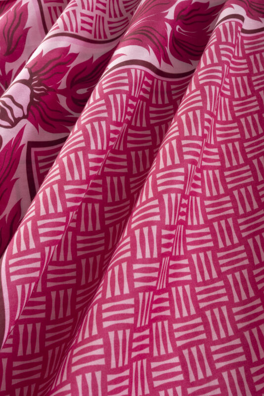 Four Seasons Pink Cotton Floss Scarf - 2