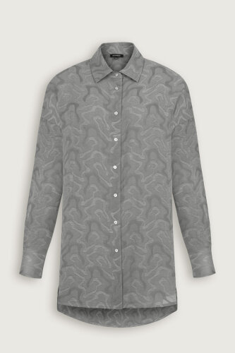 Fuchsia Linen Jacquard Shirt - 2