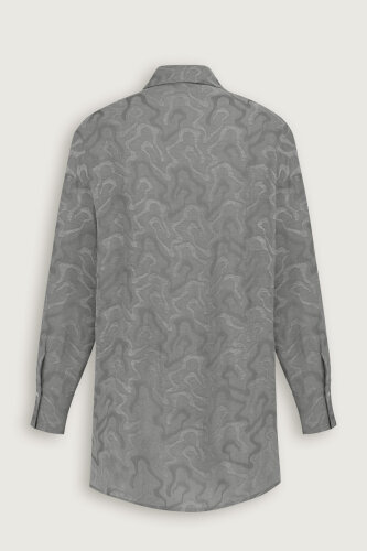 Fuchsia Linen Jacquard Shirt - 4