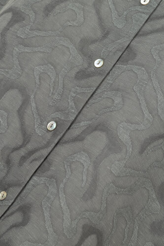 Fuchsia Linen Jacquard Shirt - 6