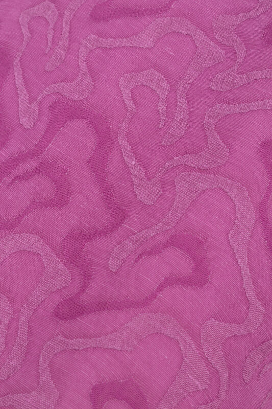 Fuchsia Linen Jacquard Tank Top - 4