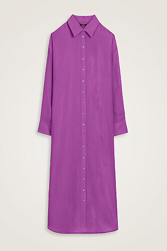 Fuchsia Naia Shirt Dress 