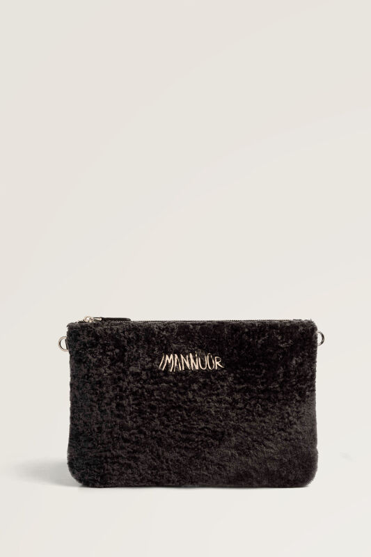 Fur Anthracite Portfolio Bag - 1