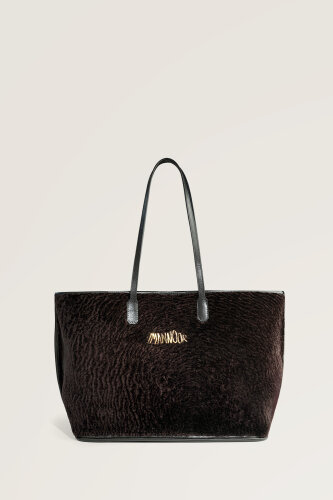 Fur Bazaar Mono Black-Brown Bag - 2