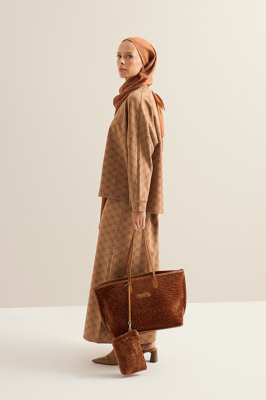 Fur Market Mono Cinnamon Bag - 3