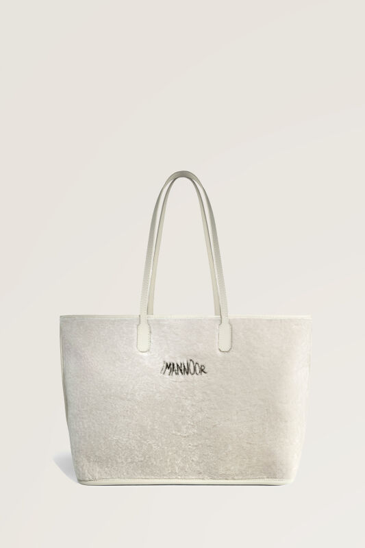 Fur Market Mono Dark White Bag - 2