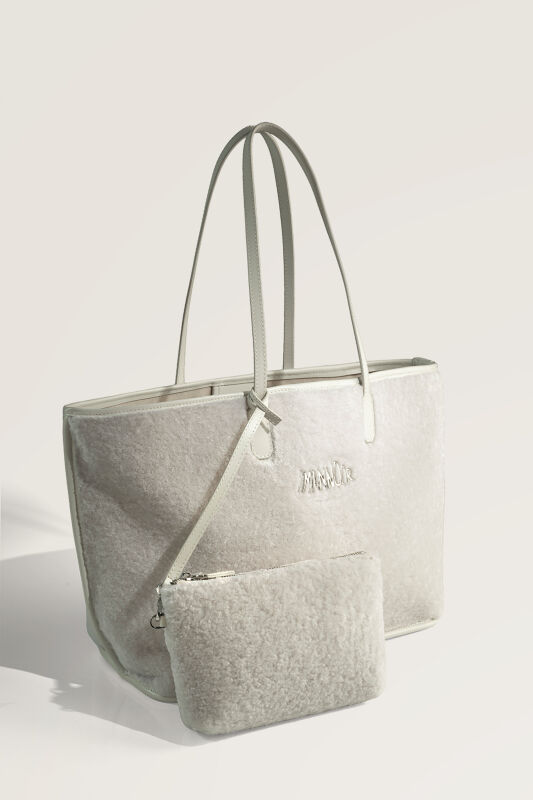 Fur Market Mono Dark White Bag - 3
