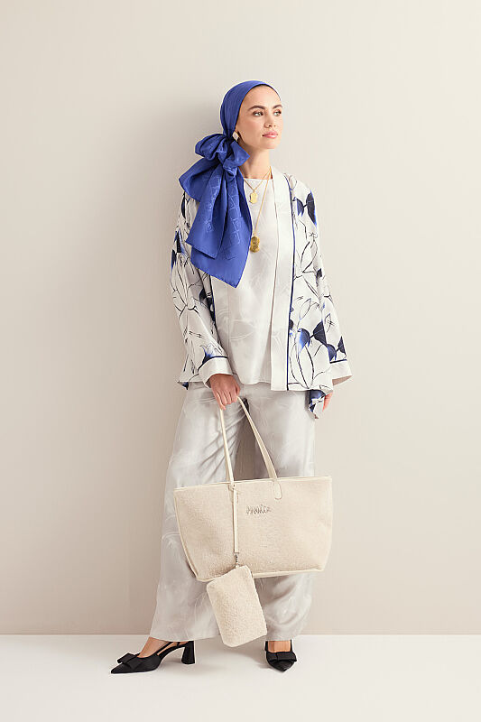 Fur Market Mono Dark White Bag - 1