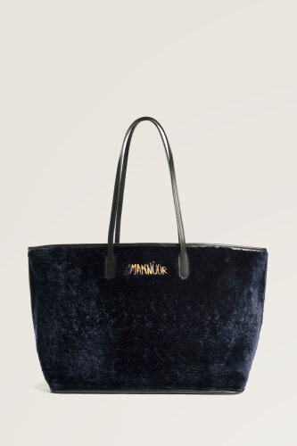 Fur Market Mono Navy Bag 