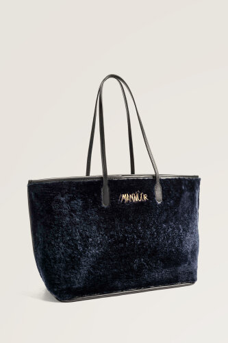 Fur Market Mono Navy Bag - 2