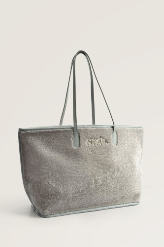 Fur Market Mono Silver Bag - 2