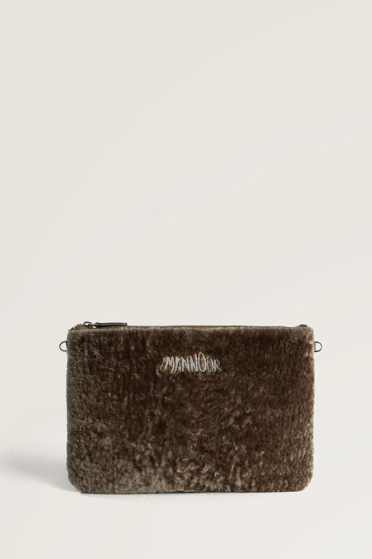 Fur Mink Clutch Bag - 1