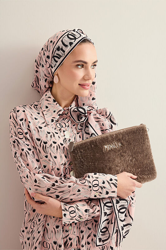 Fur Mink Clutch Bag - 5