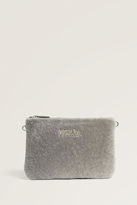 Fur Silver Portfolio Bag - 1