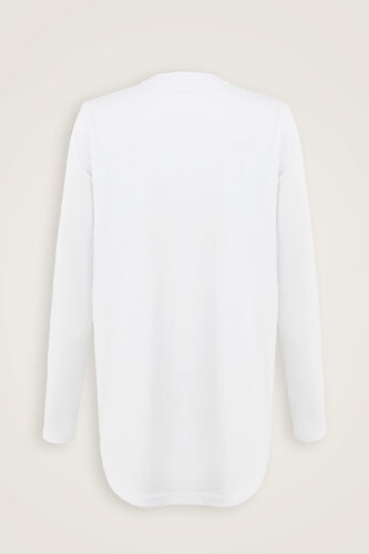 Galata Long Sleeve White T-Shirt - 6