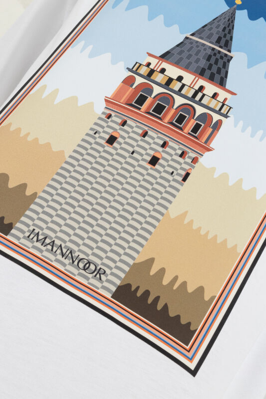 Galata Long Sleeve White T-Shirt - 4