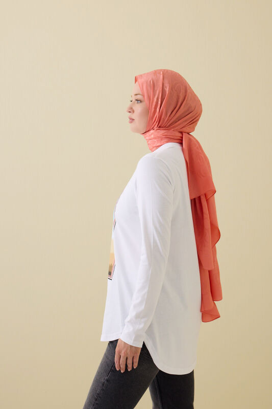 Galata Long Sleeve White T-Shirt - 7